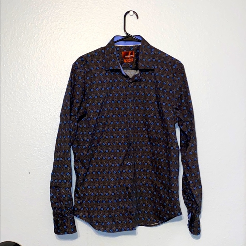 paisley button down